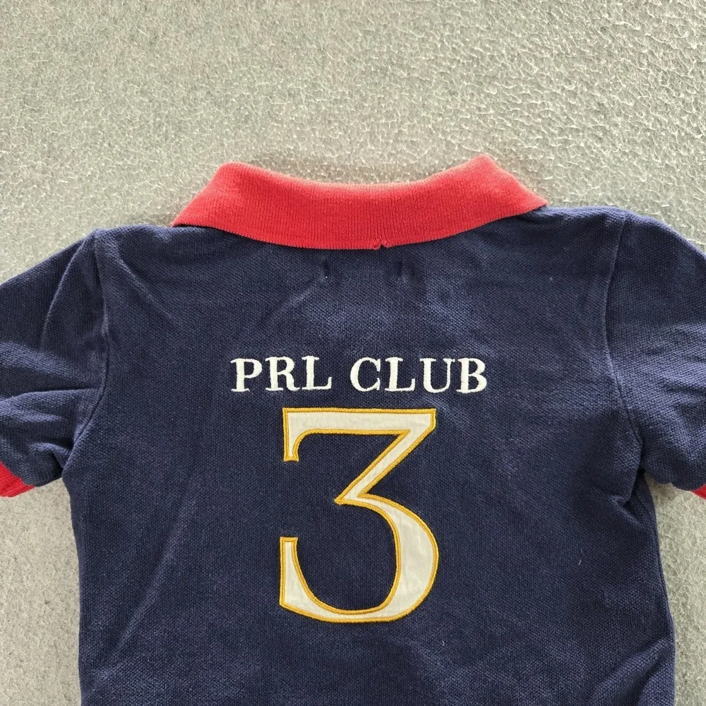 Ralph Lauren Toddler Polo 18M Navy Embroidered Pony Crest PRL Club‎ Short Sleeve